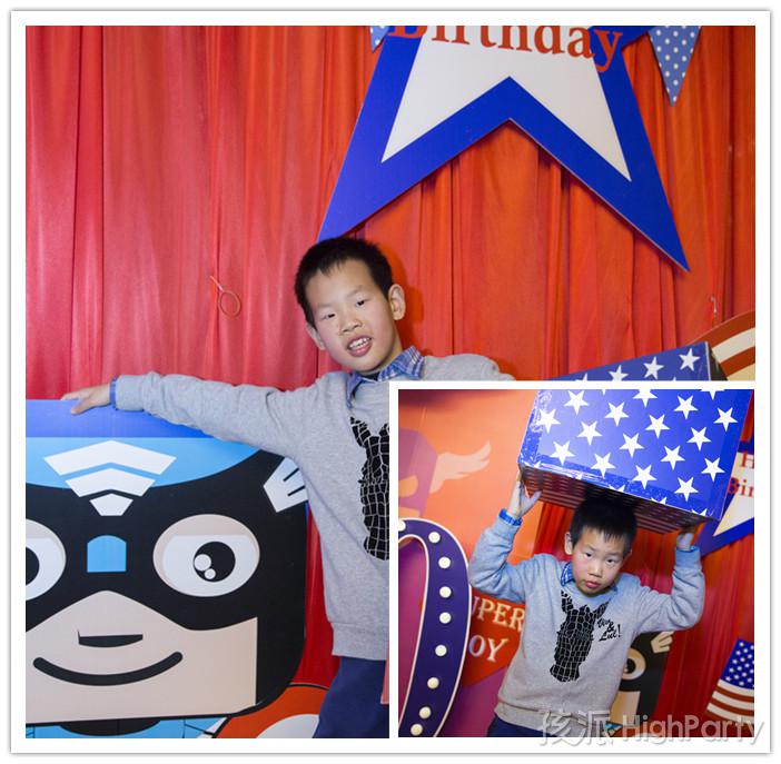 南京仙林大酒店,迎来小寿星十岁生日派对。以美国队长为主题,小丑杂耍魔术表演川剧变脸魔幻泡泡秀等精彩节目表演,还有酷炫的派对气球装饰布置,祝他十岁生日快乐