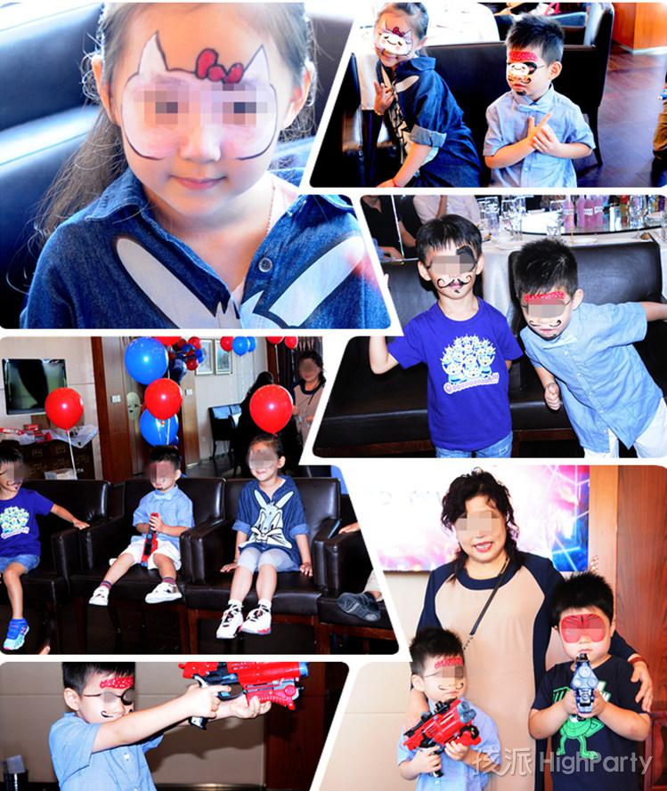 天津HAN哥4岁生日超凡蜘蛛侠主题派对策划,脸部彩绘、泡泡秀、小丑杂耍以及各种好玩的游戏节目，还有巧打皮纳塔等，祝这次4岁儿童生日派对圆满成功